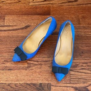 J.CREW BLUE HEELS